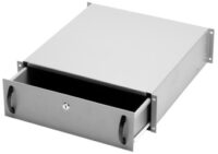 DIGITUS Tiroir à documents 19", 3 U, (RAL 9005), noir