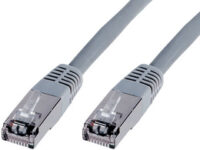 DIGITUS Câble Patch SF/UTP Cross-Over, Cat.5e, 2,0 m, gris