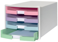 HAN Module de classement IMPULS, 4 tiroirs, blanc/pastel