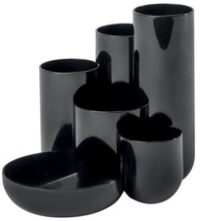 HAN Multipot à crayons CAMPUS, 6 pots, polystyrène, noir