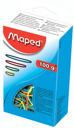 Maped Bracelets caoutchouc en carton, 100 g, assorti