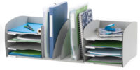 PAPERFLOW Système de rangement XL, 8 compartiments, gris
