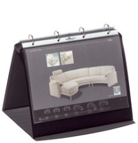 DURABLE Chevalet de présentation, A4 paysage, noir