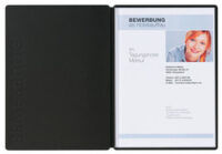 PAGNA Bewerbungsmappe "Solo", DIN A4, aus Karton, schwarz
