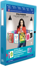 Oxford Boite de rangement POLYVISION, A4, PP, bleu