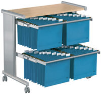 kerkmann Chariot pour dossiers suspendus Pragma, hêtre