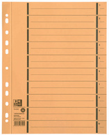 Oxford Intercalaire avec perforation, A4 extra large, jaune