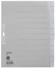 LEITZ Intercalaires en papier naturel, uni, A4, 20 touches