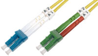 DIGITUS Câble de brassage à fibre optique, LC-Duplex (APC) -