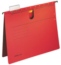 LEITZ Dossiers suspendus ALPHA, A4,reliure commerciale rouge