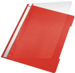 LEITZ chemise à lamelle Standard, format A4, PVC,rouge clair