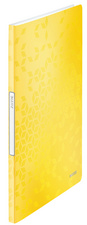 LEITZ Protège-documents WOW, A4, PP, 40 pochettes, jaune