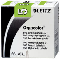 LEITZ Etiquette numérique Orgacolor "9", rouleau, noir