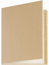 extendos trieur numérique 1-31, 31 compartiments
