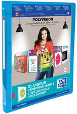 Oxford Classeur personnalisable POLYVISION, 20 mm, bleu