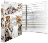 HERMA Classeur à anneaux "chats", A4, mécanisme à 4 anneaux