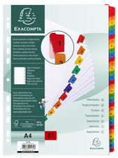 EXACOMPTA Intercalaires en carton 1-31, A4, 31 touches