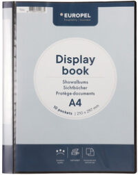 EUROPEL Protège-documents, A4, 10 pochettes, anthracite