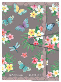 herlitz Chemise à rabats Ladylike "Butterflies", A4, film PP