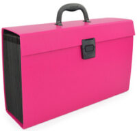 RAPESCO Trieur valisette, A4, 19 compartiments, rose vif
