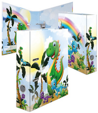 HERMA Classeur à levier à motifs pour maternelle Dinosaures,