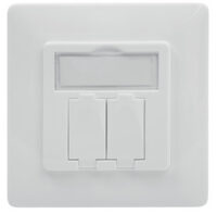 DIGITUS Boîtier vide pour module Keystone, 2 compartiments