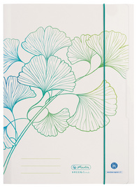 herlitz Chemise à rabats GREENline Ginkgo, A4