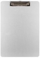 Läufer Porte-bloc à pince, en aluminium, A4, pince plate