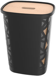 EDA Bac à pellets, 70 litres, noir