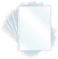 pavo Pochette perforée A4, PP, 0,08 mm, transparent brillant