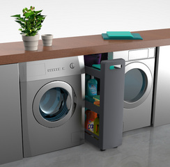 EDA Desserte mobile MOBILO, 3 tablettes, PP, anthracite – Image 4