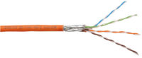 DIGITUS Câble d'installation, Cat.7, S/FTP, 100 m, orange