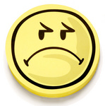 magnetoplan Symboles d'évaluation Smilies, négatif, rond