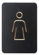 EUROPEL Pictogramme "WC femmes", noir