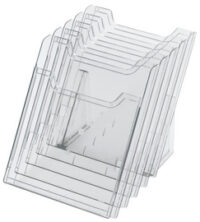 EXACOMPTA Porte-brochures de table, A4 portrait, transparent