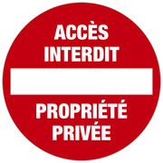 EXACOMPTA Panneau de signalisation "Accès interdit