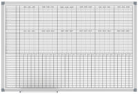 MAUL Tableau de planing mensuel/annuel,(L)900x(P)600mm