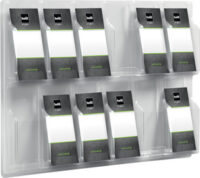 helit Porte-brochures mural "the clearly", transparent