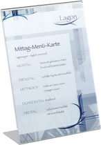 DURABLE présentoir prospectus, A4 portrait, en acrylique