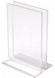 deflecto Porte-brochures & menu, A4 portrait, transparent