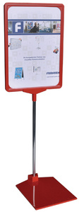 FRANKEN Porte-infos / support prix, A4, rouge