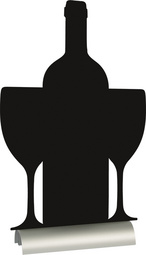 Securit Ardoise de table SILHOUETTE "Vin