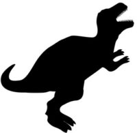 Securit Ardoise murale SILHOUETTE "Dino