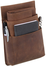 PRIDE&SOUL Sac ceinture pour portefeuille de serveur, brun – Image 3