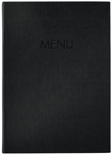 sigel Chemise pour menu "MENU", A4, noir