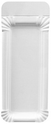 PAPSTAR Assiette carton pour saucisse "pure", blanc