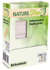 NATURE Star Cure-dent, en bois, en vrac