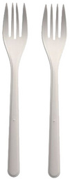 PAPSTAR Fourchette réutilisable, longueur: 185 mm, blanc