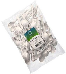 PAPSTAR Cuillère à café réutilisable, longueur 130 mm, blanc – Image 2