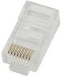 LogiLink Connecteur mâle RJ45 pour câble rond, Cat.5e,